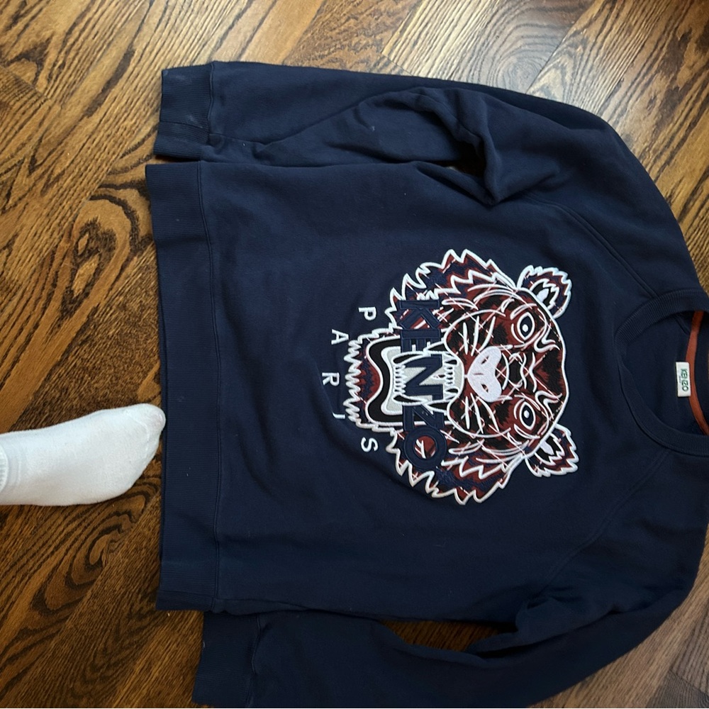 Gently Used Kenzo Navy Blue Sweatshirt - Size Smal